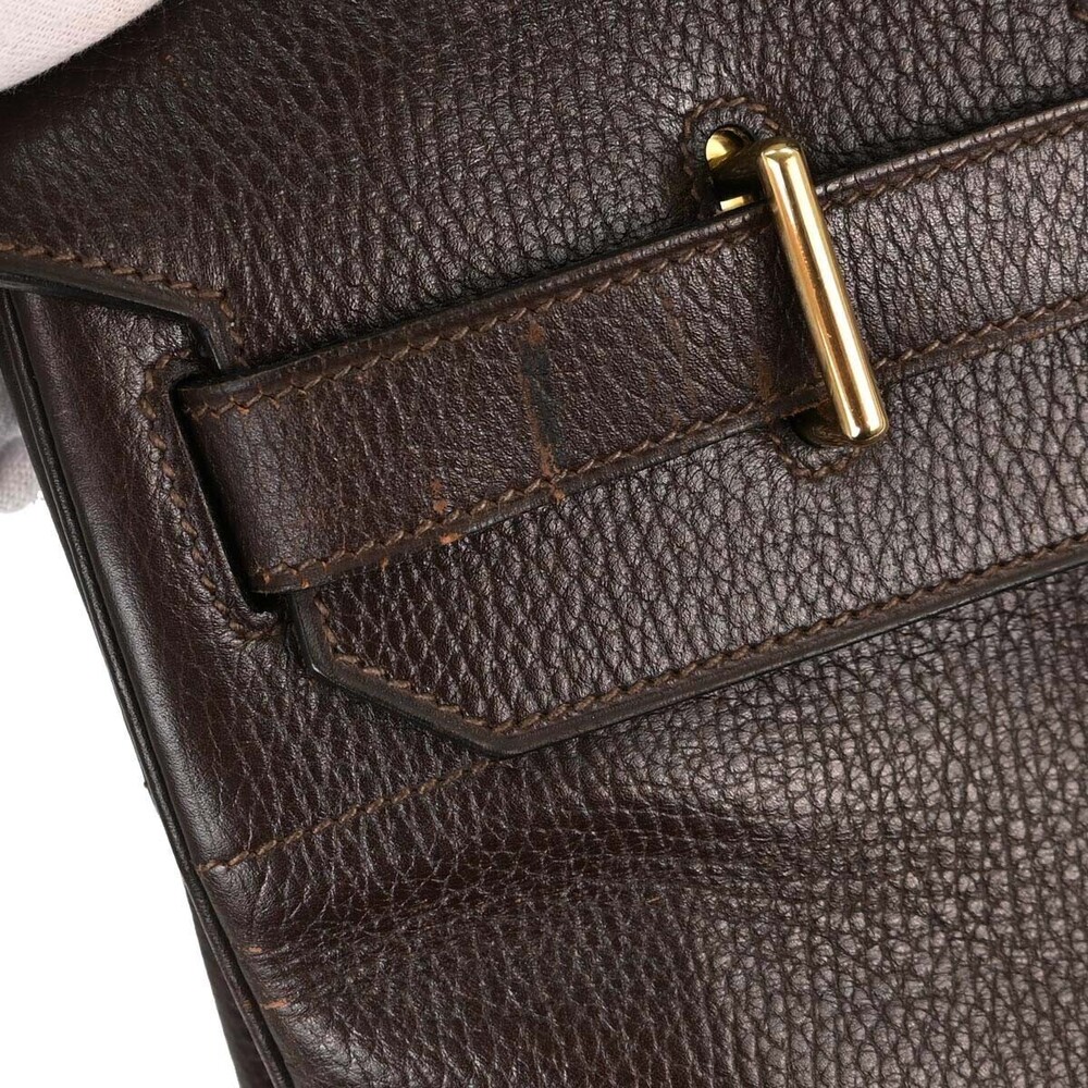 Hermes HAC Birkin Brown Ardennes with Gold Hardware 45 - Picture 7 of 16
